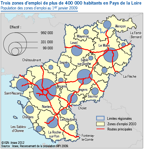 Densite De Population Dynamisme Demographique Revenus Des Disparites Entre Les Zones D Emploi Des Pays De La Loire Faits Et Chiffres 469 Insee