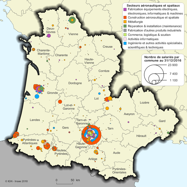 La Filiere Aeronautique Et Spatiale Dans Le Grand Sud Ouest Un Emploi Industriel Sur Cinq En 2016 Insee Analyses Occitanie 59