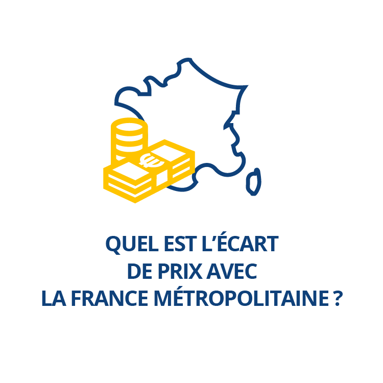 Quel est l’écart de prix avec la France métropolitaine ?